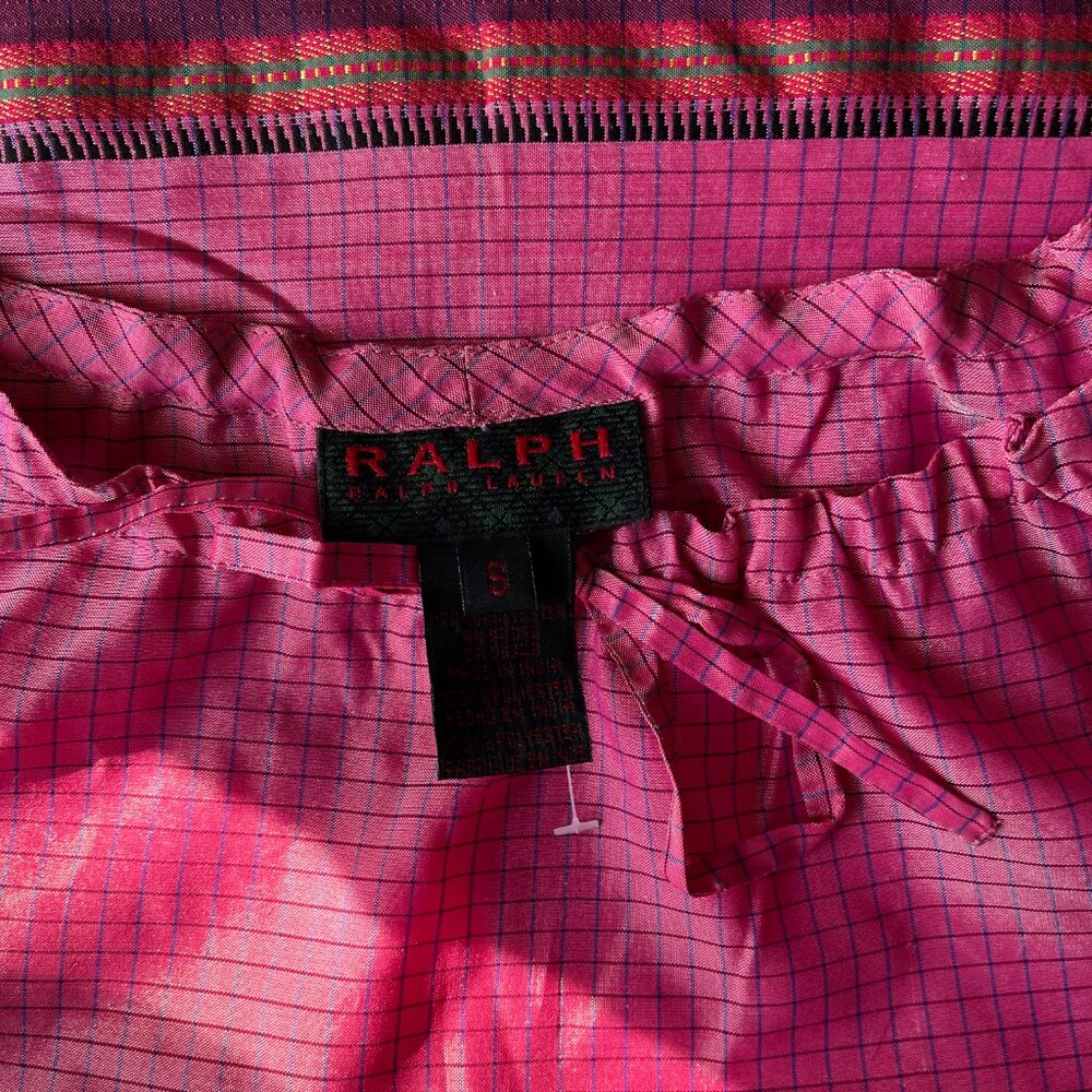 Ralph Lauren Capped Sleeve Cropped Top, Size S - Picture 4 of 4